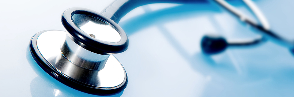 close up of stethoscope